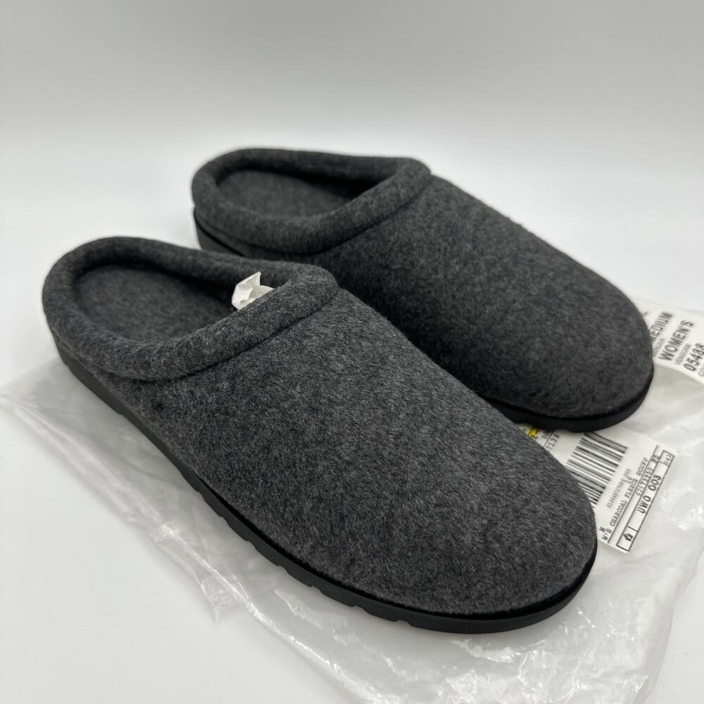 L.L. Bean Charcoal Fleece Scuff House Slippers Soft Women’s Size 10 Medium